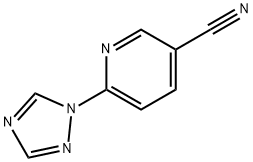 6-(1H-1,2,4-triazol-1-yl)pyridine-3-carbonitrile Struktur