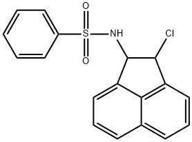 N-(2-chloro-1,2-dihydroacenaphthylen-1-yl)benzenesulfonamide Struktur