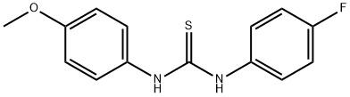 Thiourea, N-(4-fluorophenyl)-N'-(4-methoxyphenyl)- Struktur