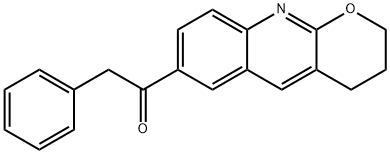 1-(3,4-dihydro-2H-pyrano[2,3-b]quinolin-7-yl)-2-phenylethanone Struktur