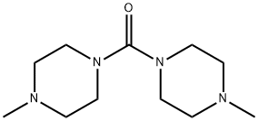 Piperazine, 1-methyl-4-[(4-methyl-1-piperazinyl)carbonyl]- Struktur