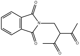 2-(2-acetyl-3-oxobutyl)isoindole-1,3-dione Struktur