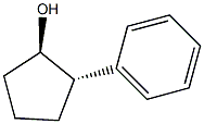 (1R,2S)-2-phenylcyclopentan-1-ol Struktur