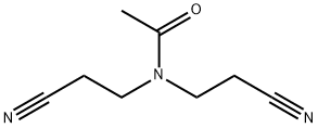 N,N-bis(2-cyanoethyl)acetamide Struktur