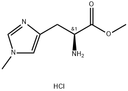 methyl (2S)-2-amino-3-(1-methylimidazol-4-yl)propanoate:dihydrochloride Struktur