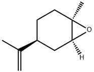 cis-(S)-4-Isopropenyl-1-methylcyclohexene 1,2-epoxide Struktur