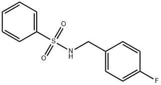 N-(4-fluorobenzyl)benzenesulfonamide Struktur