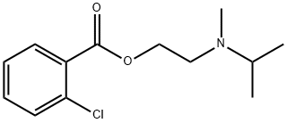 2-[methyl(propan-2-yl)amino]ethyl 2-chlorobenzoate Struktur