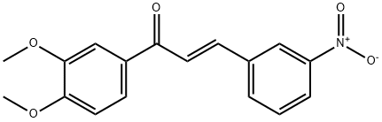 (2E)-1-(3,4-dimethoxyphenyl)-3-(3-nitrophenyl)prop-2-en-1-one Struktur