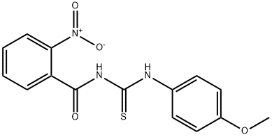 N-{[(4-methoxyphenyl)amino]carbonothioyl}-2-nitrobenzamide Struktur