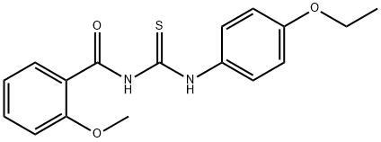 N-{[(4-ethoxyphenyl)amino]carbonothioyl}-2-methoxybenzamide Struktur