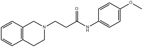 3-(3,4-dihydroisoquinolin-2(1H)-yl)-N-(4-methoxyphenyl)propanamide Struktur