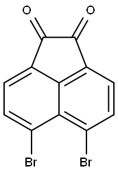 1,2-Acenaphthylenedione, 5,6-dibromo- Struktur