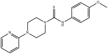 N-(4-methoxyphenyl)-4-(pyridin-2-yl)piperazine-1-carbothioamide Struktur