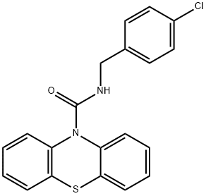 N-(4-chlorobenzyl)-10H-phenothiazine-10-carboxamide Struktur