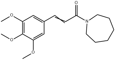 (2E)-1-(azepan-1-yl)-3-(3,4,5-trimethoxyphenyl)prop-2-en-1-one Struktur