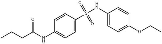 N-(4-{[(4-ethoxyphenyl)amino]sulfonyl}phenyl)butanamide Struktur