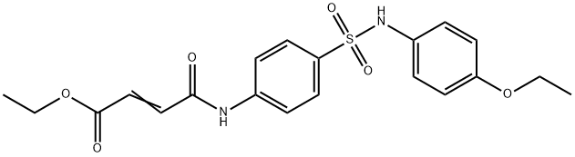 ethyl 4-[(4-{[(4-ethoxyphenyl)amino]sulfonyl}phenyl)amino]-4-oxo-2-butenoate Struktur