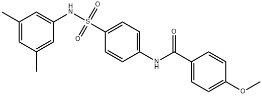 N-(4-{[(3,5-dimethylphenyl)amino]sulfonyl}phenyl)-4-methoxybenzamide Struktur