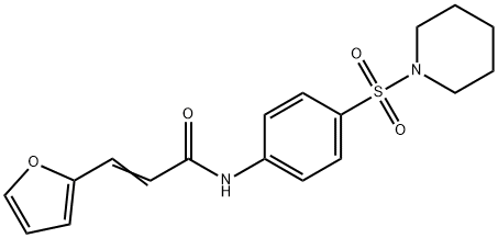 3-(2-furyl)-N-[4-(1-piperidinylsulfonyl)phenyl]acrylamide Struktur