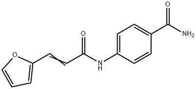 4-{[3-(2-furyl)acryloyl]amino}benzamide Struktur