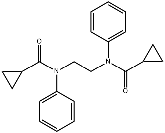 N,N'-1,2-ethanediylbis(N-phenylcyclopropanecarboxamide) Struktur