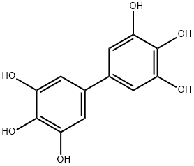 [1,1'-Biphenyl]-3,3',4,4',5,5'-hexol Struktur