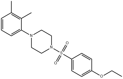 1-(2,3-dimethylphenyl)-4-((4-ethoxyphenyl)sulfonyl)piperazine Struktur