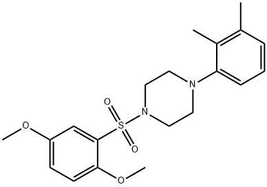 1-((2,5-dimethoxyphenyl)sulfonyl)-4-(2,3-dimethylphenyl)piperazine Struktur