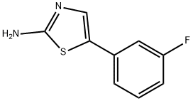 5-(3-Fluoro-phenyl)-thiazol-2-ylamine Struktur