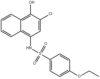 N-(3-chloro-4-hydroxynaphthalen-1-yl)-4-ethoxybenzenesulfonamide Struktur