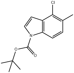 tert-Butyl 4-chloro-5-methyl-1H-indole-1-carboxylate Struktur