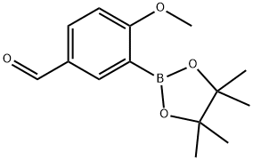 4-Methoxy-3-(tetramethyl-1,3,2-dioxaborolan-2-yl)benzaldehyde Struktur