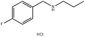 [(4-fluorophenyl)methyl](propyl)amine hydrochloride Struktur