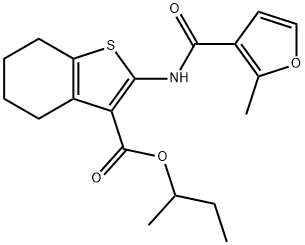 butan-2-yl 2-[(2-methylfuran-3-carbonyl)amino]-4,5,6,7-tetrahydro-1-benzothiophene-3-carboxylate Struktur