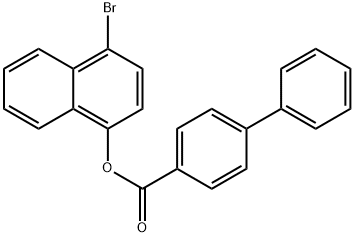 4-bromo-1-naphthyl 4-biphenylcarboxylate Struktur