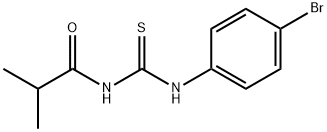 N-[(4-bromophenyl)carbamothioyl]-2-methylpropanamide Struktur