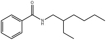 N-benzoyl-2-ethylhexylamine Struktur