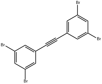 Benzene, 1,1'-(1,2-ethynediyl)bis[3,5-dibromo- Struktur