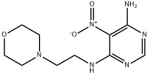 N4-(2-morpholinoethyl)-5-nitropyrimidine-4,6-diamine Struktur