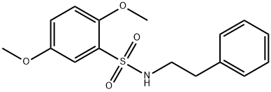 2,5-dimethoxy-N-phenethylbenzenesulfonamide Struktur