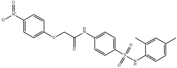 N-(4-{[(2,4-dimethylphenyl)amino]sulfonyl}phenyl)-2-(4-nitrophenoxy)acetamide Struktur