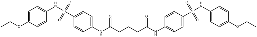 N,N'-bis(4-{[(4-ethoxyphenyl)amino]sulfonyl}phenyl)pentanediamide Struktur