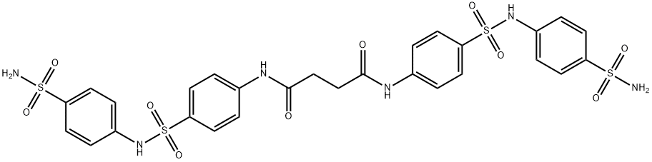 N,N'-bis[4-({[4-(aminosulfonyl)phenyl]amino}sulfonyl)phenyl]succinamide Struktur