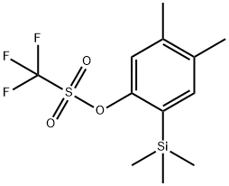 4,5-dimethyl-2-(trimethylsilyl)phenyl trifluoromethanesulfonate Struktur