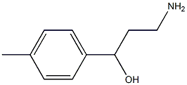 3-amino-1-(4-methylphenyl)propan-1-ol Struktur