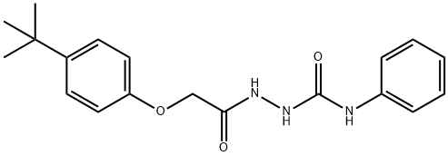 2-[(4-tert-butylphenoxy)acetyl]-N-phenylhydrazinecarboxamide Struktur