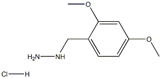 (2,4-dimethoxybenzyl)hydrazine hydrochloride Struktur