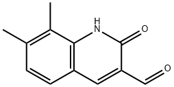 2-Hydroxy-7,8-dimethyl-quinoline-3-carbaldehyde Struktur