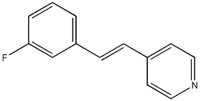 4-[(E)-2-(3-fluorophenyl)ethenyl]pyridine Struktur